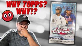 Opening Up A 2021 Topps Chrome Baseball Hobby Box! What In The World Is This Topps?!? 