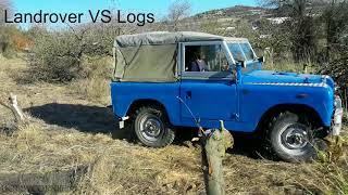 PULLING LOGS WITH LANDROVER SERIES 2A