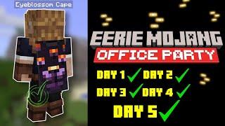 ALL DAILY CHALLENGES: "Eerie Mojang Office Party" - How to get the Eyeblossom Cape (Full Guide)