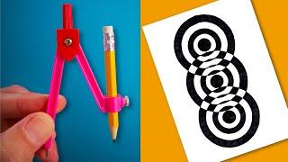 Master the Art of Mesmerising Designs with a Compass! Explore OP-ART and Boost Your Skills