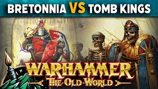 Kingdom of Bretonnia vs Tombkings   Warhammer The Old World Live Battle Report