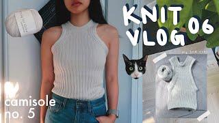 Camisole No. 5 by My Favourite Things Knitwear MFTK (3rd one!) | Knit Vlog/Diaries ep 06 | cindknits