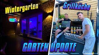 Garten UPDATE bei SIMON  Neuer WINTERGARTEN + OUTDOOR-KÜCHE 