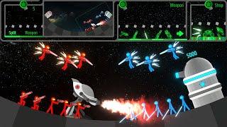 Stickman Fight in Space : Science Fiction War - Marble & Ragdoll battle