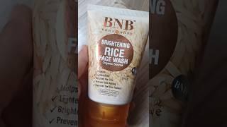 BNB rice face wash review for glowing skin#shorts #bnb