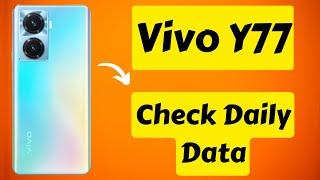 VivoY77 check daily data Used | vivo Y77 Show Data/wifi Usage [New Video]