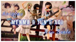 Aniplex Super Peace Busters Premium Box Menma, Naruse Jun, and Aioi Aoi Anime Figure Unbox Review