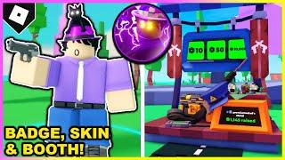 TOWER DEFENSE SIMULATOR COLLAB: How To Get BADGE & HAZ3MN SKIN + BOOTH in PLS DONATE! [ROBLOX]