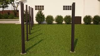 SLIPFENCE Composite Horizontal 6 ft. Installation Video.