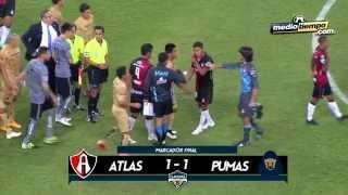 Los goles del: Atlas vs Pumas (1 - 1)