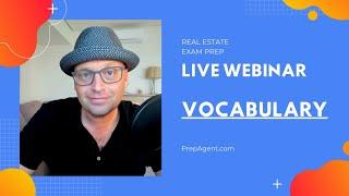 Real Estate Exam Prep: Vocabulary with Joe (01/04/21)