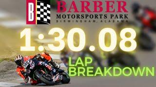 Fastest Lap Breakdown | Barber Motorsports Park | 2020 Kawasaki ZX6R