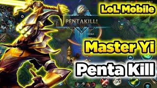 LoL Mobile Master Yi Penta Oyunun En GÜÇLÜ VE KOLAY ŞAMPİYONU Öğretici Wild Rift Master Yi Gameplay