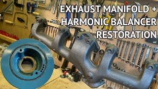 Datsun 240Z L24 Engine Rebuild Ep. 12 - Exhaust Manifold and Harmonic Balancer