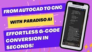 Demo of Paradiso AI for CNC Programing #Shorts