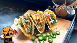 DOUBLE DECKER TACOS | Blackstone Griddle Recipe | Better than Taco Bell! | Everyday BBQ