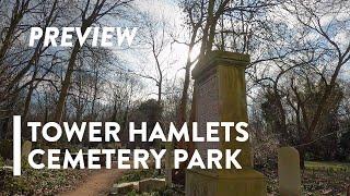 [4K] WALKING: LONDON - Tower Hamlets Cemetery Park in East London - PREVIEW