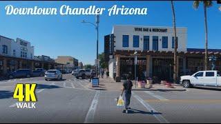 Downtown Chandler Arizona 4K Walk