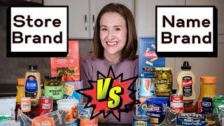 Store Brand vs. Name Brand Groceries - The Real Savings Revealed