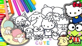 HELLO KITTY, BADTZ-MARU, LITTLE TWIN STARS, POMPOMPURIN, KUROMI, MY MELODY, KEROPPI & BABY FRIEND