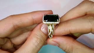 Chrome Tourmaline Ring 6.23 carats by Kat Florence