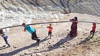 A Day on the Farm: Atabek and Shahin's Efforts to Irrigate and Cultivate the Farm