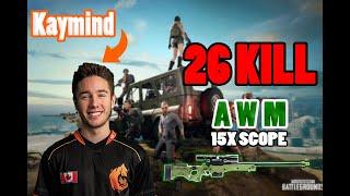 Kaymind AWM x 15 Scope 26 Kill l HIGHLIGHTS PUBG