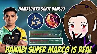 MUSUH SAMPAI MENGAKUI HANABI SUPER MARCO DAMAGENYA EMANG GAK NGOTAK - MLBB