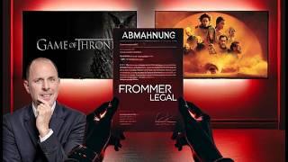 Frommer Legal: 1000+ Euro Filesharing-Abmahnungen für Filme & Serien | Anwalt Christian Solmecke