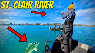 St. Clair River Walleye Fishing | Jigging MARCH MADNESS!!