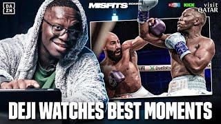 Deji Watches his BEST MOMENTS | Qatar The Supercard | Misfits Boxing