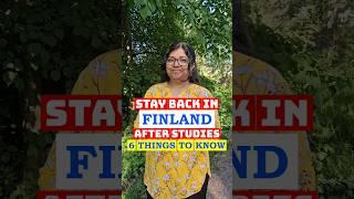 Stayback after studies | Finland | Residence Permit To Look For Work #studyinfinland #malayalam