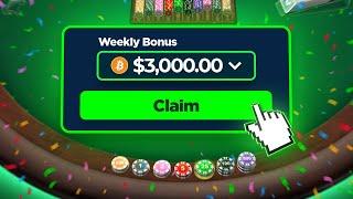 $3,000 WEEKLY BONUS VS FIRST PERSON BLACKJACK!