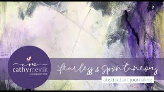 Abstract art tutorial # 8 | Intuitive art journal painting