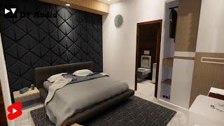 Bedroom Modern Interior  | 25x45 House Plan || DV Studio