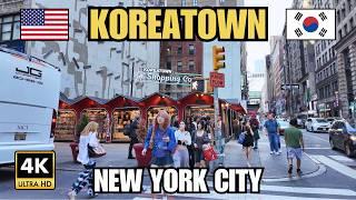 Koreatown of New York City | Korea Way - West 32nd Street | Manhattan Walking Tour 4K