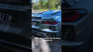 The sound of the Corvette C8’s V8 engine