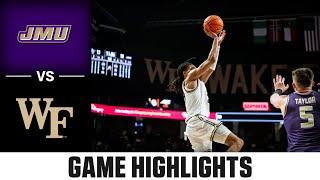 James Madison vs. Wake Forest Game Highlights | 2024-25 ACC Men's Basketball