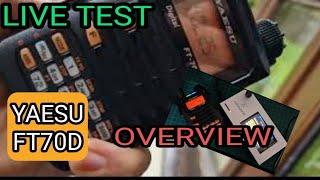 YAESU FT70D Overview & Live Test