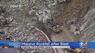 Highway 119 To Be Closed For 2-3 Days After 8,000 Cubic Yards Of Rock Falls