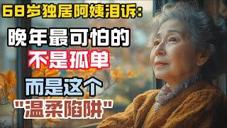 68歲獨居阿姨淚訴：晚年最可怕的不是孤單，而是這個溫柔陷阱！看完驚出一身冷汗！ #情感故事 #老年生活