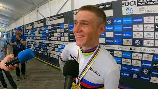 Evenpoel ITT World Champion '24 - with no powermeter and chain problems: "I think I could go faster"