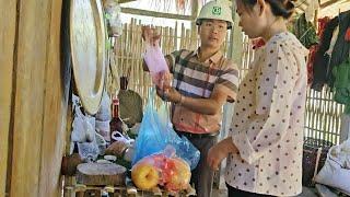 The engineer brought food to the poor mute girl