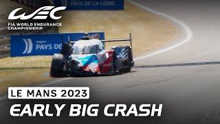 FP1 Red Flagged After Big Crash at Tertre Rouge I 2023 24 Hours of Le Mans I FIA WEC