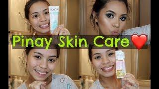 How I take off my Makeup + Pinay Skin Care! PONDS, NYX, CLINIQUE || leeannjarrell