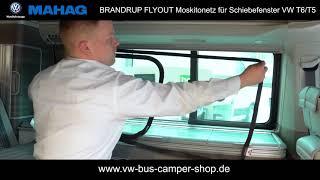 BRANDRUP FLYOUT Moskitonetz für das Schiebefenster VW T5/T6 – denn nicht jeder ist willkommen