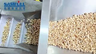 Popcorn puffed snacks stand up pouch weigher filler and sealer machine