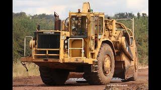 D Kerr & Sons Caterpillar scrapers at Newark on Trent