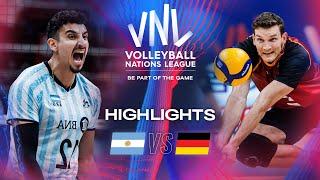  ARG vs.  GER - Highlights | Week 1 | Men's VNL 2024