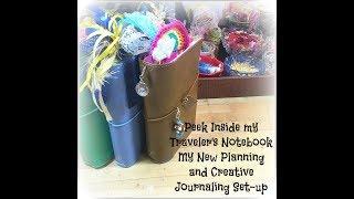 Traveler's Notebook Planning and Creative Journaling Flip Through